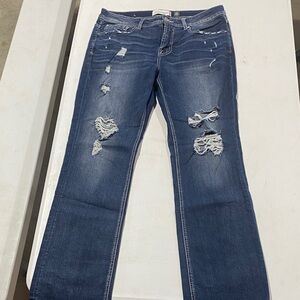 Department West Nomad Men’s Dark Blue Distressed  Jeans 34 R (bootcut stretch)